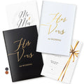 Molekaus His & Hers Embossed Wedding Vow Books
