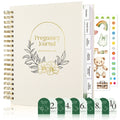 Molekaus pregnancy and baby memory book, premium linen keepsake journal for documenting pregnancy milestones and baby’s first year.