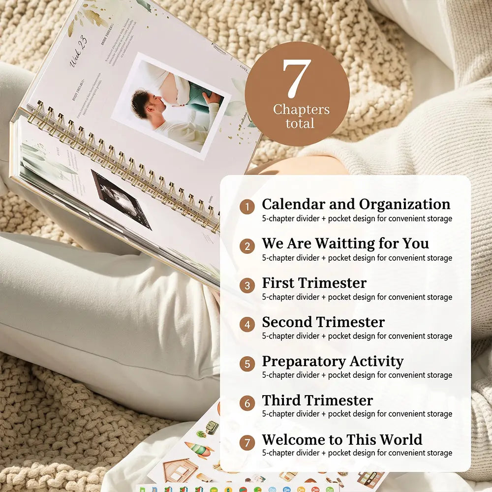 Molekaus 40-week guided pregnancy and baby journal, featuring intentional prompts for documenting your complete motherhood story.