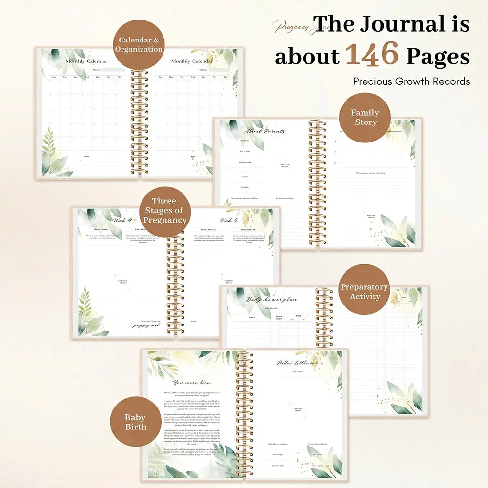 Molekaus pregnancy journal 'A Letter to You' page with archival-quality paper, crafted for meaningful maternity journaling.